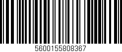 Código de barras (EAN, GTIN, SKU, ISBN): '5600155808367'