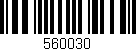 Código de barras (EAN, GTIN, SKU, ISBN): '560030'