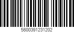 Código de barras (EAN, GTIN, SKU, ISBN): '5600391231202'