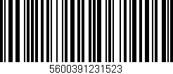 Código de barras (EAN, GTIN, SKU, ISBN): '5600391231523'