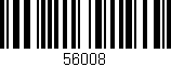 Código de barras (EAN, GTIN, SKU, ISBN): '56008'