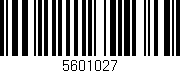 Código de barras (EAN, GTIN, SKU, ISBN): '5601027'