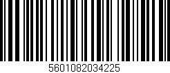 Código de barras (EAN, GTIN, SKU, ISBN): '5601082034225'
