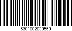 Código de barras (EAN, GTIN, SKU, ISBN): '5601082038568'