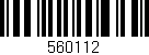 Código de barras (EAN, GTIN, SKU, ISBN): '560112'