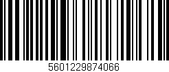 Código de barras (EAN, GTIN, SKU, ISBN): '5601229874066'