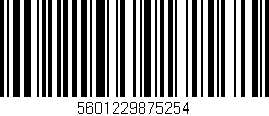 Código de barras (EAN, GTIN, SKU, ISBN): '5601229875254'