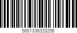 Código de barras (EAN, GTIN, SKU, ISBN): '5601338320256'