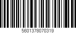 Código de barras (EAN, GTIN, SKU, ISBN): '5601378070319'