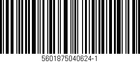 Código de barras (EAN, GTIN, SKU, ISBN): '5601875040624-1'