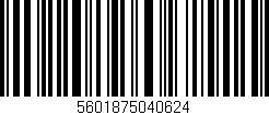 Código de barras (EAN, GTIN, SKU, ISBN): '5601875040624'