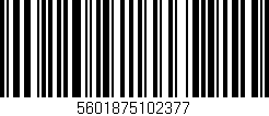 Código de barras (EAN, GTIN, SKU, ISBN): '5601875102377'