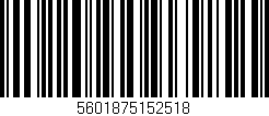 Código de barras (EAN, GTIN, SKU, ISBN): '5601875152518'