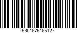 Código de barras (EAN, GTIN, SKU, ISBN): '5601875185127'