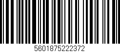 Código de barras (EAN, GTIN, SKU, ISBN): '5601875222372'