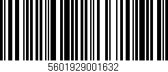 Código de barras (EAN, GTIN, SKU, ISBN): '5601929001632'