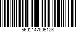 Código de barras (EAN, GTIN, SKU, ISBN): '5602147895126'