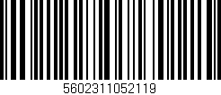 Código de barras (EAN, GTIN, SKU, ISBN): '5602311052119'