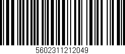 Código de barras (EAN, GTIN, SKU, ISBN): '5602311212049'