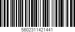 Código de barras (EAN, GTIN, SKU, ISBN): '5602311421441'
