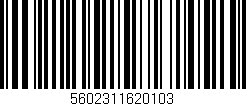 Código de barras (EAN, GTIN, SKU, ISBN): '5602311620103'