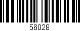 Código de barras (EAN, GTIN, SKU, ISBN): '56028'