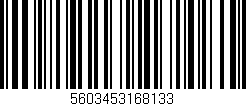 Código de barras (EAN, GTIN, SKU, ISBN): '5603453168133'