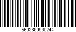 Código de barras (EAN, GTIN, SKU, ISBN): '5603680930244'