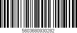 Código de barras (EAN, GTIN, SKU, ISBN): '5603680930282'