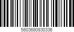 Código de barras (EAN, GTIN, SKU, ISBN): '5603680930336'