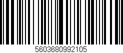 Código de barras (EAN, GTIN, SKU, ISBN): '5603680992105'
