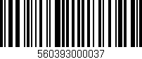 Código de barras (EAN, GTIN, SKU, ISBN): '560393000037'