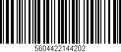 Código de barras (EAN, GTIN, SKU, ISBN): '5604422144202'