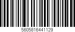 Código de barras (EAN, GTIN, SKU, ISBN): '5605816441129'