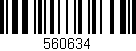 Código de barras (EAN, GTIN, SKU, ISBN): '560634'