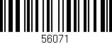 Código de barras (EAN, GTIN, SKU, ISBN): '56071'