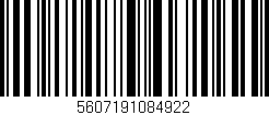 Código de barras (EAN, GTIN, SKU, ISBN): '5607191084922'