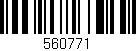 Código de barras (EAN, GTIN, SKU, ISBN): '560771'