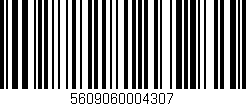 Código de barras (EAN, GTIN, SKU, ISBN): '5609060004307'