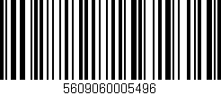 Código de barras (EAN, GTIN, SKU, ISBN): '5609060005496'