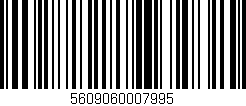 Código de barras (EAN, GTIN, SKU, ISBN): '5609060007995'