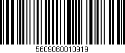 Código de barras (EAN, GTIN, SKU, ISBN): '5609060010919'