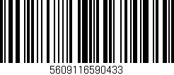 Código de barras (EAN, GTIN, SKU, ISBN): '5609116590433'
