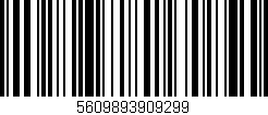 Código de barras (EAN, GTIN, SKU, ISBN): '5609893909299'