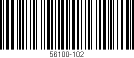 Código de barras (EAN, GTIN, SKU, ISBN): '56100-102'