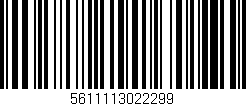 Código de barras (EAN, GTIN, SKU, ISBN): '5611113022299'