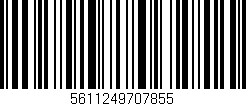 Código de barras (EAN, GTIN, SKU, ISBN): '5611249707855'