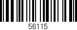 Código de barras (EAN, GTIN, SKU, ISBN): '56115'