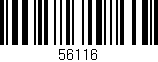 Código de barras (EAN, GTIN, SKU, ISBN): '56116'