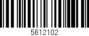 Código de barras (EAN, GTIN, SKU, ISBN): '5612102'